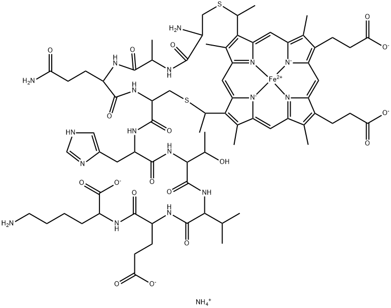 MICROPEROXIDASE (MP-9) AMMONIUM SALT分子式结构图