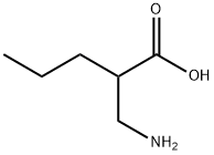 2-(氨基甲基)戊酸分子式结构图