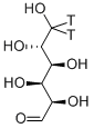 D-GLUCOSE-[6-3H(N)]分子式结构图