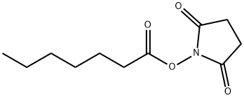 2,5-二氧代吡咯烷-1-基庚酸酯分子式结构图