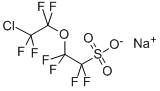 2-(2-CHLORO-1,1,2,2-TETRAFLUOROETHOXY)-1,1,2,2-TETRAFLUORO-ETHANESULFONIC ACID, SODIUM SALT分子式结构图