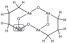 2,8,13,14-Tetraoxa-1,3,7,9-tetraarsatricyclo[7.3.1.13,7]tetradecane分子式结构图