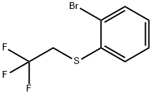 (2-BROMOPHENYL)(2,2,2-TRIFLUOROETHYL)SULFANE分子式结构图