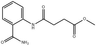 methyl 4-[(2-carbamoylphenyl)amino]-4-oxobutanoate分子式结构图