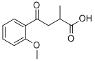 2-甲基-4-氧-4-(2'-甲氧苯基)丁酸分子式结构图