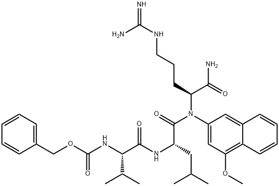 Z-Val-Leu-Arg-4MβNA · HCl分子式结构图