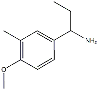 1-(4-甲氧基-3-甲基-苯基)丙胺分子式结构图