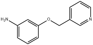 3-[(吡啶-3-基)甲氧基]苯胺分子式结构图