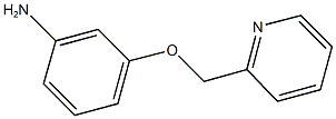 3-(pyridin-2-ylmethoxy)aniline分子式结构图