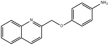 4-(2-quinolinylmethoxy)Benzenamine分子式结构图