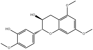 5,7,4'-三-O-甲基儿茶精分子式结构图