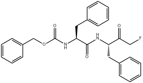 N-[(1S)-2-[[(1S)-3-氟-2-氧代-1-(苯甲基)丙基]氨基]-2-氧代-1-(苯甲基)乙基]氨基甲酸苄酯分子式结构图