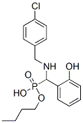 α-[N-(p-Chlorobenzyl)amino]-o-hydroxybenzylphosphonic acid hydrogen butyl ester分子式结构图