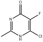 2-甲基-5-氟-6-氯嘧啶-4-酮分子式结构图