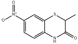 2-甲基-7-硝基-2H-1,4-苯并噻嗪-3(4H)-酮分子式结构图