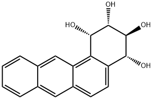 (1ALPHA,2ALPHA,3BETA,4ALPHA)-1,2,3,4-四氢-苯并[A]蒽-1,2,3,4-四醇分子式结构图