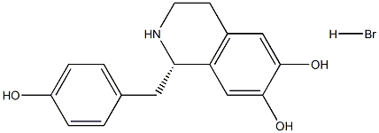 (S)-(-)-去甲乌药碱氢溴酸盐分子式结构图