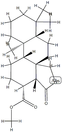 21-Oxo-8,14β-(methanoxymethano)podocarpane-13β-carboxylic acid methyl ester分子式结构图