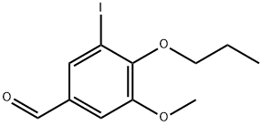 3-碘-5-甲氧基-4-丙氧基苯甲醛分子式结构图