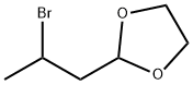 2-(2-溴丙基)-1,3-二氧杂环戊烷分子式结构图