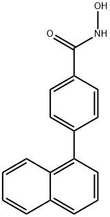 N-Hydroxy-4-(1-naphthalenyl)-benzamide分子式结构图