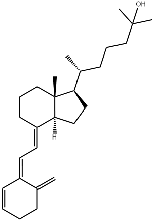 (5Z,7E)-9,10-开环胆甾-3,5,7,10(19)-四烯-25-醇分子式结构图