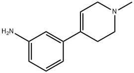 3-(1-甲基-1,2,3,6-四氢吡啶-4-基)苯胺分子式结构图