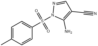 5-氨基-1-甲苯磺酰基-1H-吡唑-4-甲腈分子式结构图