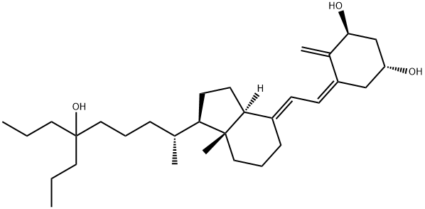 1,25-dihydroxy-26,27-dipropylcholecalciferol分子式结构图