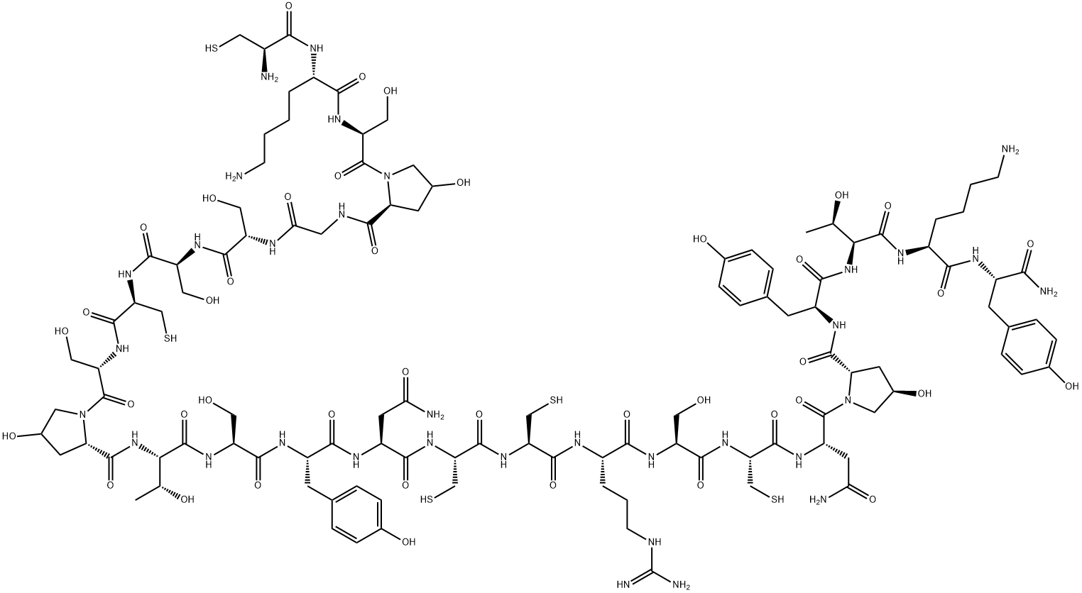 Ω-芋螺毒素分子式结构图