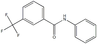 N-苯-3-(三氟甲基)苯甲酰胺分子式结构图