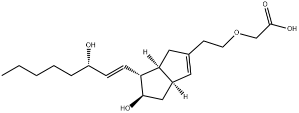 3-oxa-9(O)-methano-delta(6,9)prostaglandin I(1)分子式结构图