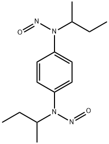 N,N′-di-sec-butyl-N,N′-dinitroso-1,4-phenylenediamine分子式结构图