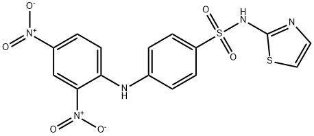 4-[(2,4-dinitrophenyl)amino]-N-1,3-thiazol-2-ylbenzenesulfonamide分子式结构图