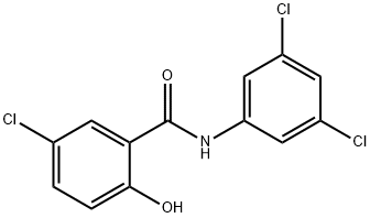 5-氯-N-(3,5-二氯苯基)-2-羟基苯甲酰胺分子式结构图