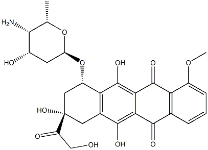 4'-amino-3'-hydroxydoxorubicin分子式结构图