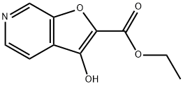 3-羟基呋喃并[2,3-C]吡啶-2-甲酸乙酯分子式结构图