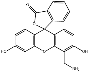 4'-(氨基甲基)荧光素分子式结构图