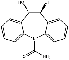 反式-10,11-二羟基卡马西平分子式结构图