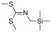 [(Trimethylsilyl)methyl]carbonimidodithioic acid dimethyl ester分子式结构图