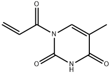 2,4(1H,3H)-Pyrimidinedione, 5-methyl-1-(1-oxo-2-propen-1-yl)-分子式结构图