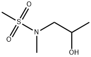 N-(2-羟丙基)-N-甲基甲磺酰胺分子式结构图