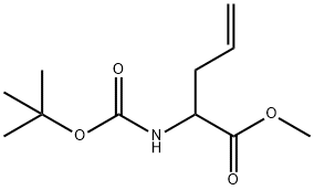 N-BOC-DL-烯丙基甘氨酸甲酯分子式结构图