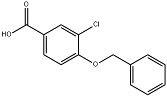 4-(苄氧基)-3-氯苯甲酸分子式结构图