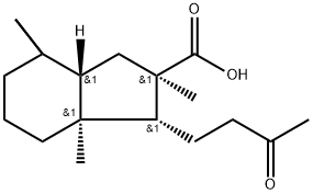 (1R,2R,8aS)-2,4,4,7a-Tetramethyl-1-(3-oxobutyl)-trans-hydrindan-2-carb oxylic acid分子式结构图