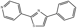 4-苯基-2-(4-吡啶)噻唑分子式结构图