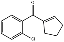 甲酮, (2-氯苯基)-1-环戊烯-1-基-分子式结构图