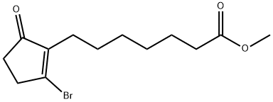 2-Bromo-5-oxo-1-cyclopentene-1-heptanoic Acid Methyl Ester分子式结构图