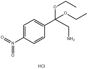 2,2-Diethoxy-2-(4-nitro-phenyl)-ethylamine分子式结构图