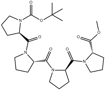 tert-butyloxycarbonylprolyl-prolyl-prolyl-proline methyl ester分子式结构图